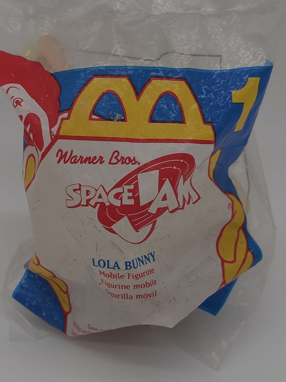 1996 McDonalds Space Jam Lola Bunny 1 New in Package (Package Torn)